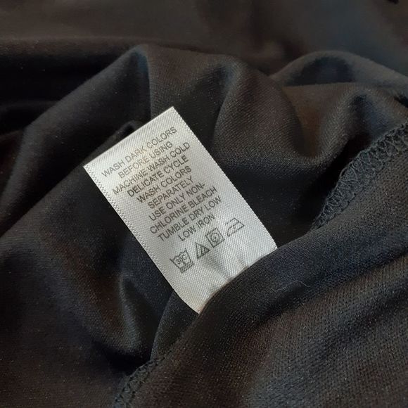 Jessica London Black Bell Sleeve Tunic Top w/Floral Cut Out Overlay 12 NWOT NEW - Picture 11 of 14